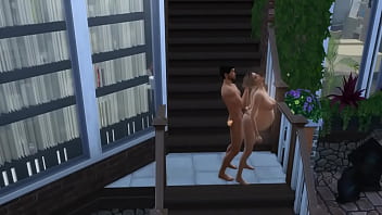 Preview 4 of Ginger Bony Mx Porno - Беременная подруга поднималась по лестнице. Пришлось &quot_подтолкнуть&quot_