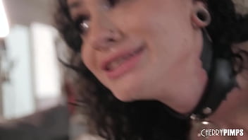 Preview 4 of Lesbian Salve - Hardcore Anal For Alt Goth Babe Lydia Black After Teasing In Her Fuzzy Lingerie