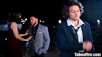 Preview 2 of Son Force Sweat Mom Fuck - Stepbro fucks stepsister on prom night - taboo porn