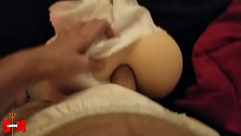 Preview 2 of Big Boobs Shosh - Diapered sissy slut gets ass fucked by real mans cock