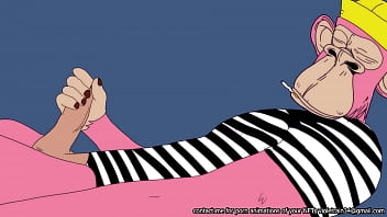 Preview 4 of Skachat Kino - Bored Ape Yacht Club masturbates in the metaverse