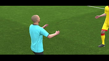 Preview 4 of Meanwhilein Big Tit Xxx - Jogando effootball com pal duro