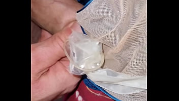 Preview 4 of Lets Have Baby - Cum on my wife pantie and play with a condom
