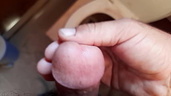 Preview 2 of Jor Kora Rap Xxxx - Big cock masturbation in a dirty and nasty non used WC. Final cumshot with lot of juicy semen.