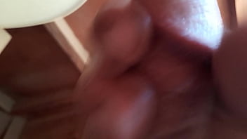 Preview 3 of Jor Kora Rap Xxxx - Big cock masturbation in a dirty and nasty non used WC. Final cumshot with lot of juicy semen.