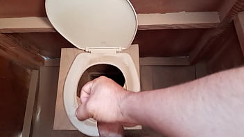Preview 4 of Jor Kora Rap Xxxx - Big cock masturbation in a dirty and nasty non used WC. Final cumshot with lot of juicy semen.