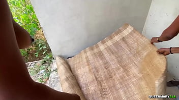 Preview 2 of Stokes Teen - 18yo allowed me to fuck her on her granny&#039_s old mat outdoor