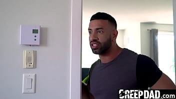 Preview 1 of Seal Kholne Ka Tarika - Beefy Fucking His Young Stepson as Punishment - CreepDad