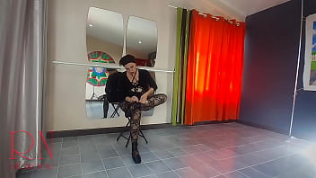 Preview 1 of First Time In Office - Spank ballerina&#039_s ass. Punish a bad dancer (Regina Noir). The teacher scolds,  fucks in the mouth and in the puss. Cam 1