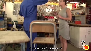 Preview 2 of Euro Girls Video - Big tits office worker needs some help with the printer and then fucking