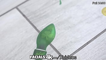 Preview 1 of Creampie Young Asian - FACIALS4K Multiple Oozing Exploding FACIALS On St Paddys Day