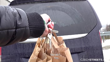 Preview 2 of Dh Xxxdh - CzechStreets - Busty Milf Gets Her Ass Fucked In Front Of A Supermarket
