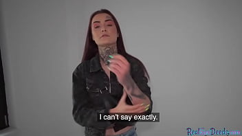 Preview 1 of Coci Mal - Inked eurobabe banged from behind for cash after blowjob