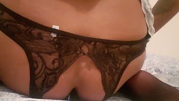 Preview 2 of Shemale Bbw Milf Domination - Entrenando mi colita