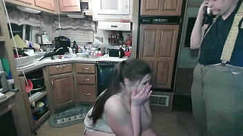 Preview 2 of Boutyfull Masseur - White Trash Step Dad Prepares her for a lesson she wont forget