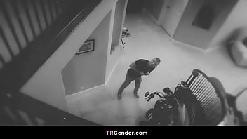 Preview 1 of Son Punish Mom By Fuck - Tranny cop Natalie Mars assfucked by handsome man
