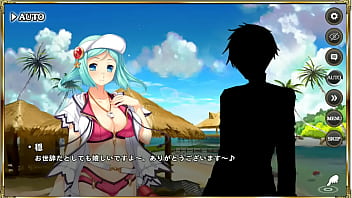 Preview 1 of Young And Mature Gey - エロ シーン 真恋姫夢想 天下統一伝 陸遜(水着)