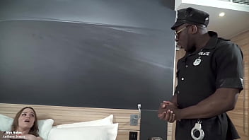 Preview 1 of Gay Sexs Porno - My pussy punished by a police officer&#039_s black cock