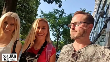 Preview 2 of Xxx Samal Girl - GET INSIDE &quot_a Making-of porn / Behind the scenes&quot_ movie Hungarian Blondes Nikky Thorne and Nesty share cock