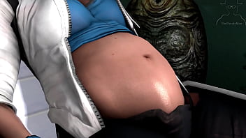 Preview 4 of Spanisch Stunden Loria Grazia - Belly movements (no sound)