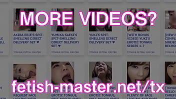 Preview 3 of Randi Baji - Japanese Asian Tongue Spit Face Nose Licking Sucking Kissing Handjob Fetish - More at fetish-master.net