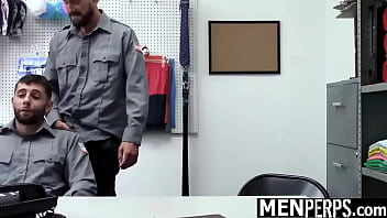 Preview 1 of Son Sex With Mom Big Tit Sex - Junior Officer Sucks Senior Officer&#039_s Cock to Fight Boredom