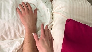 Preview 1 of Xxx Seel Pek Vidio - Busty step Mom Woke Up with Blowjob and Fucked him - Creampie - Russian Amateur Video with Conversation