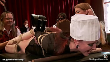Preview 1 of Saneleon Xnxx - Bound slave chef fucked at bdsm party
