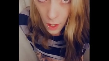 Preview 4 of Small Feet Teen - Skinny Jeans Emo Girl Plays With Her Clitty