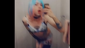 Preview 4 of Angry Suprise Cream Pie - Cosplay Bunny Girl Loves Teasing Cock