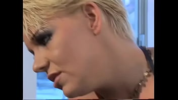 Preview 1 of Xnxx Pess Boobs - Naughty blonde with short hair greedily sucks old guy&#039_s long cock and gets facial