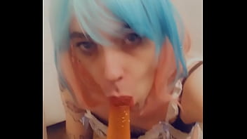 Preview 2 of Kar Nap - Blue Hair Horny Bunny Girl