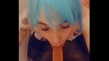 Preview 3 of Kar Nap - Blue Hair Horny Bunny Girl