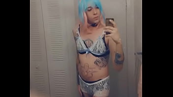 Preview 1 of Kar Nap - Blue Hair Horny Bunny Girl