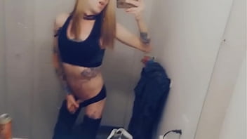 Preview 3 of Xxx Granny Dobble Penetration - Hot Tranny In Leggings Loves To Cum