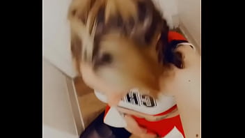 Preview 3 of Penis To Dick - Cute Cheerleader Strokes and Sucks