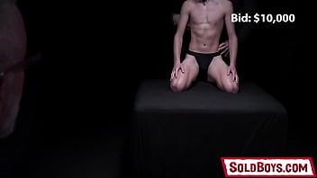 Preview 1 of Jessica Rizzo Lesbian - SoldBoys.com - Perverted old gay man Lance Charger desperately needs to fuck and buys a straight little twink Richie West on auction for an enormous sum!