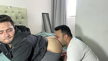 Preview 2 of Blud Cll - Pizza delivery guy ends up fucking customers as a form of payment