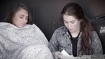 Preview 1 of Art Hd Sex - StraightTaboo.com - Babe teaches homeless girl to lick pussy