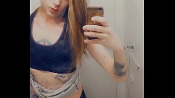 Preview 3 of Stnd Sex - Miniskirt Tranny Loves Showing Her Cock