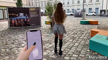 Preview 1 of Mmf Dpxxx - Playing in LovenseLush with my girlfriend in public