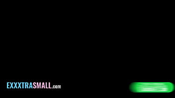 Preview 1 of Nu West Lesbian Belt Spanking - Exxxtra Small - Exotic Petite Teen Emma Starlettogets Her Wild Pussy Tamed By Big Cock