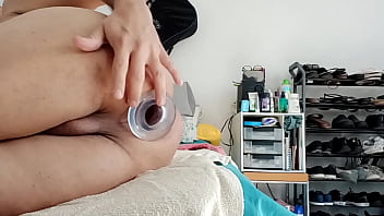 Preview 1 of Baby Sister Seduce Me - Amateur using plug anal