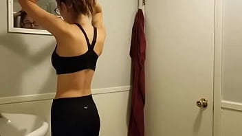 Preview 1 of New Cartoon Xxx Video2018 - Camara oculta ducha cuerpo perfecto spycam shower bathroom