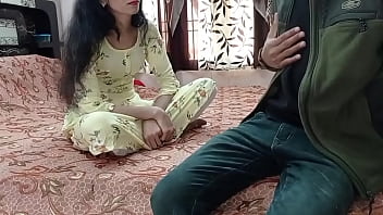 Preview 2 of Beautiful Girl Creamy Pie - Indian Saasuma Ne Liya Test hd with hindi audio story
