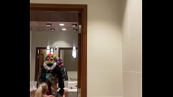 Preview 1 of Mom Vs Son Step Help Mom Son - Lila Lovely takes a bathroom break with Gibby The Clown