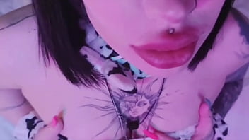 Preview 1 of Sunnie Leon Hot - cute cow girl plays with herself on camera big ass - Peachgardens