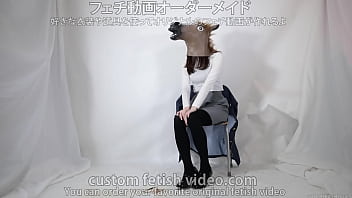 Preview 3 of Pervert Slut Got Fucked By Horse - Blindfold fetish with horse mask
