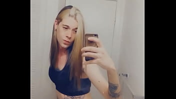 Preview 2 of Faced Uck - Hot Tranny Touching Her Clitty