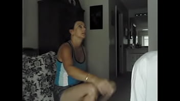 Preview 1 of Tit Sucking Couple - Sexy Candi Annie Fed Another Mouthful of Cum